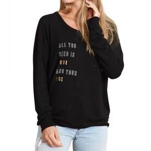 NEW GOOD HYOUMAN long sleeve sweater in black